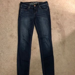 Dark wash denim jeans